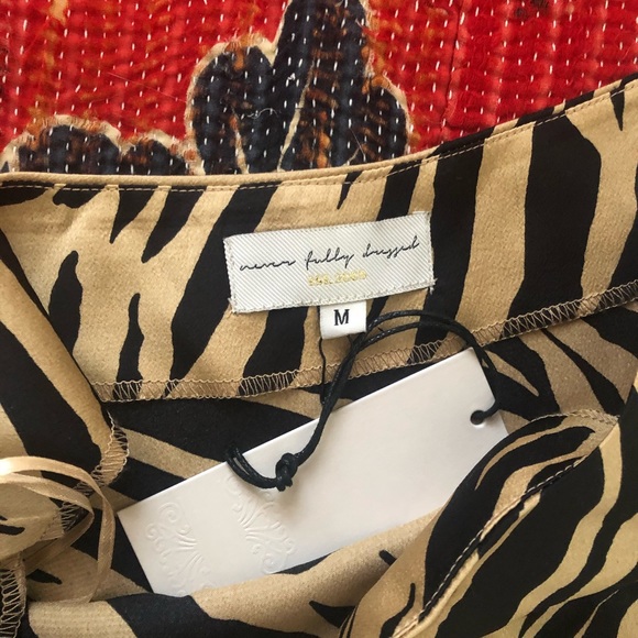 NWT Never fully dressed - Doris Zebra gold skirt - Picture 2 of 4